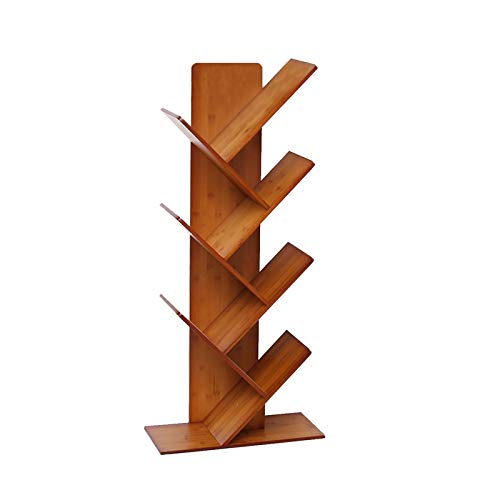 C & A Home Tree Bookshelf, Bamboo Wood Bookcase