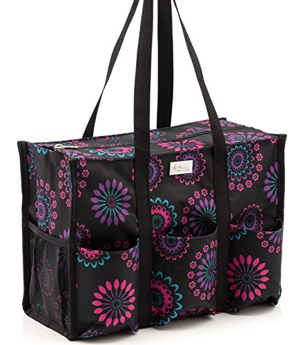 Pursetti Zip-Top Organizing Utility Tote Bag