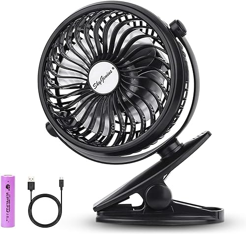 SkyGenius Battery Operated Clip On Fan