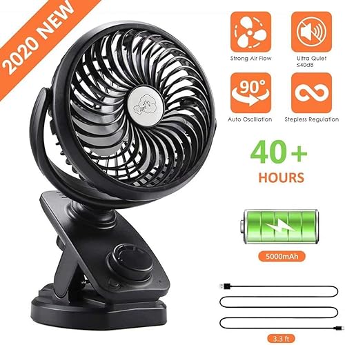 Comlife F179 Clip On Stroller Fan