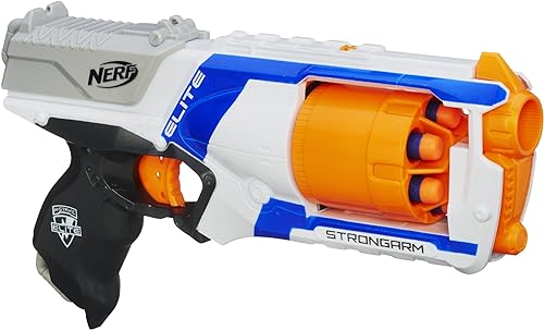 Nerf N Strike Elite Strongarm Blaster white, blue and orange