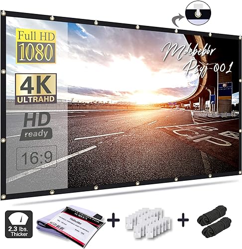 Mdbebbron 120” Projector Screen - Great Classroom projector screen