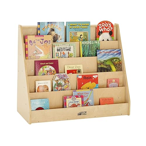 ECRA4Kids-ELR-0339 Single-Sided Bookcase Display Shelves