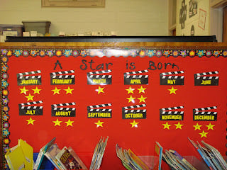 A Star Is Born Classroom Birthday Bulletin Board idea