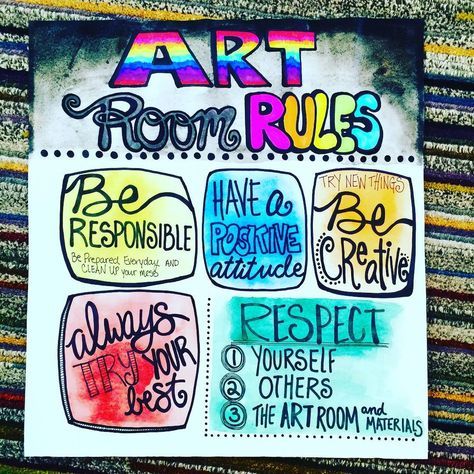 art room rules