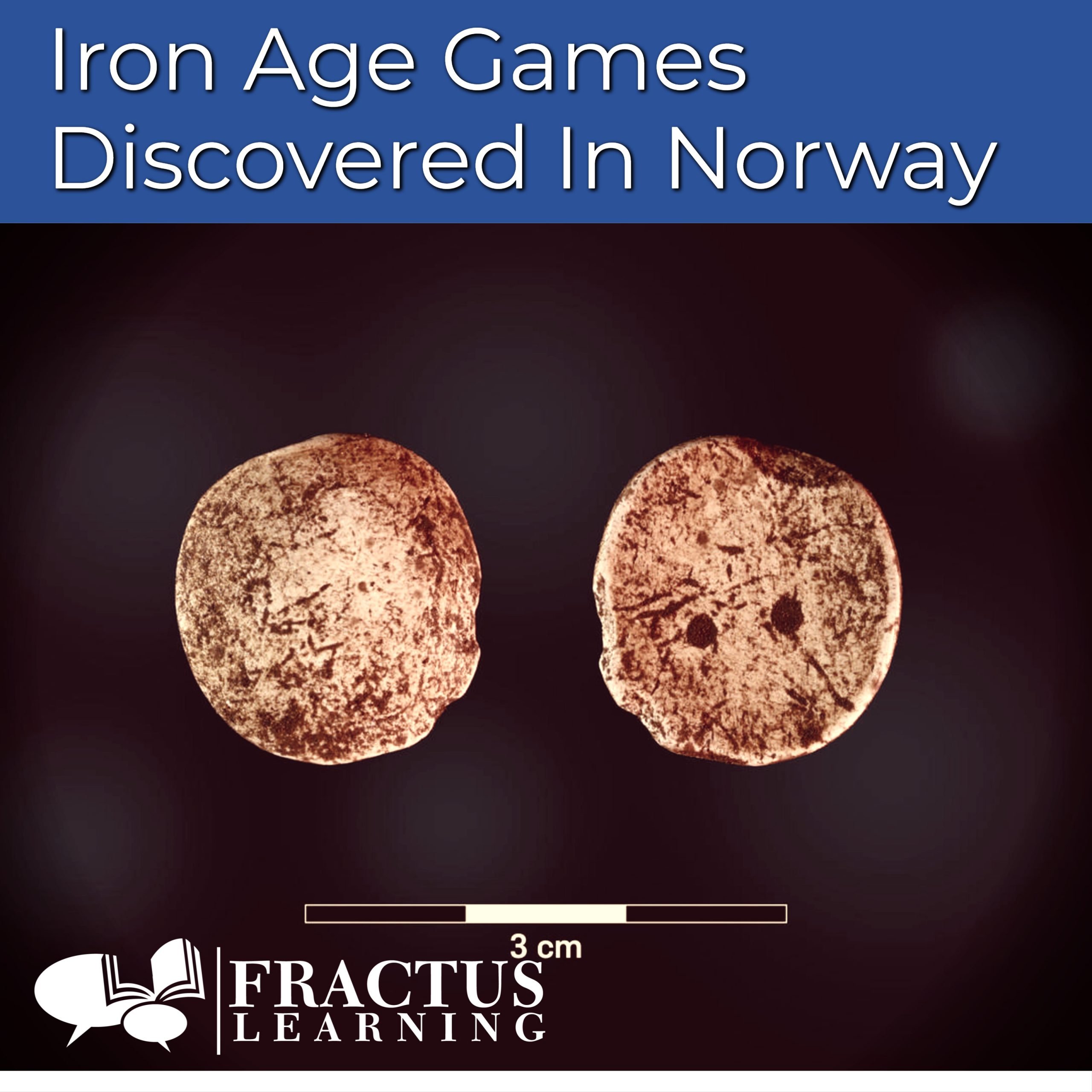 iron age game pieces - photo by UiB ( the University Museum of Bergen)