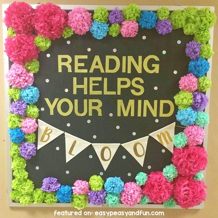 Reading Helps Your Mind Bloom Spring Bulletin Board Amazing Unique Bulletin Board Idea