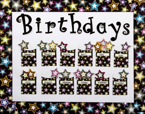 Sparkling Birthdays Birthday Bulletin Board Idea