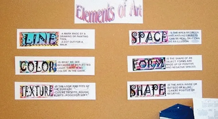 elements of art bulletin board