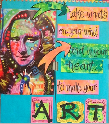 take whats on your ind and in your heart to make your art